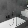 Смеситель для ванны Hansgrohe Vernis Shape 71450670 Черный матовый латунь на стену