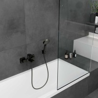 Смеситель для ванны Hansgrohe Vernis Shape 71450670 Черный матовый латунь на стену