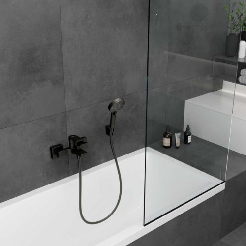 Смеситель для ванны Hansgrohe Vernis Shape 71450670 Черный матовый латунь на стену