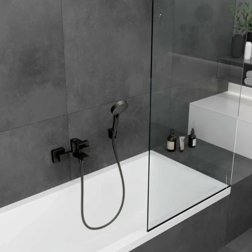 Смеситель для ванны Hansgrohe Vernis Shape 71450670 Черный матовый латунь на стену