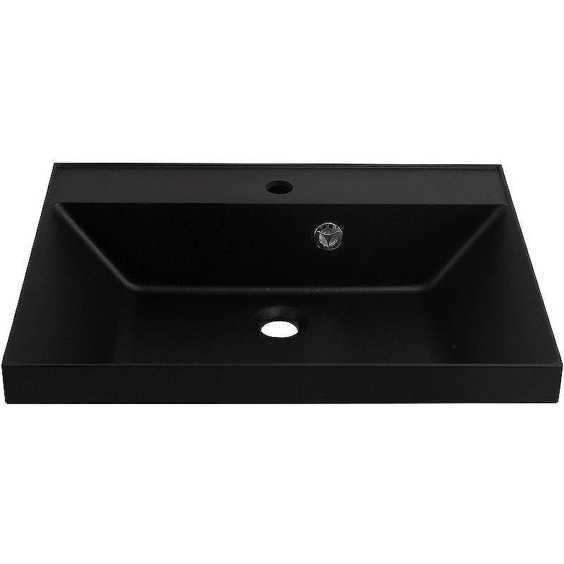 Раковина BelBagno 60 BB600/450-LV-ART-AST-NERO Черная матовая