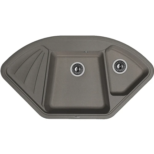 Кухонная мойка Florentina Капри-1060 20.185.J1060.102 Черная искусственный камень (литьевой мрамор) встраиваемый