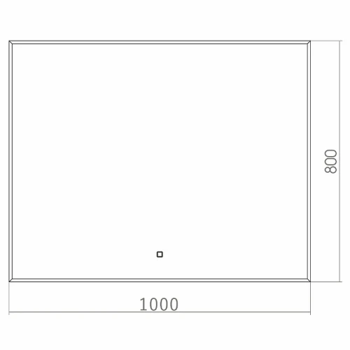 Зеркало Silver Mirrors Алмина 100 ФР-00002158 с подсветкой с сенсорным выключателем стекло