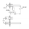 Смеситель для раковины Grohe Essence+ 19967001 Хром латунь встраиваемый