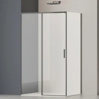 Душевой уголок Vincea Софт 2 (Soft 2) 130х90 VSR-3SO29013CLGM профиль Вороненая сталь стекло прозрачное