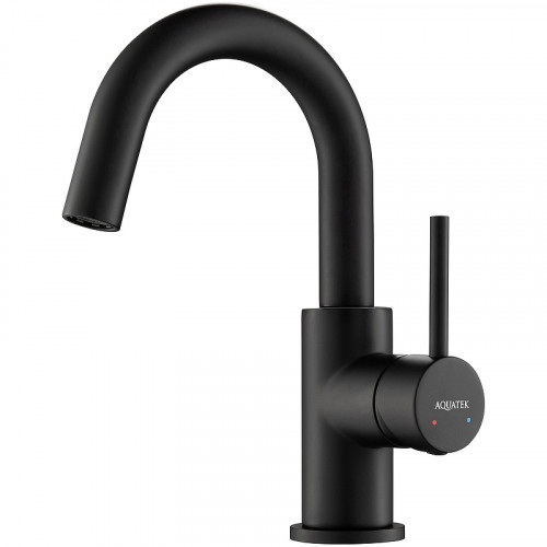 Смеситель для раковины Aquatek Европа AQ1307MB Черный матовый латунь