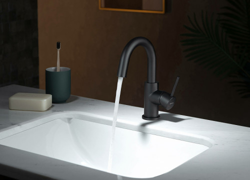 Смеситель для раковины Aquatek Европа AQ1307MB Черный матовый латунь