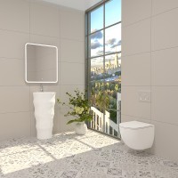 Унитаз WeltWasser Merzbach 041 XL GL-WT 10000008268 подвесной с сиденьем Микролифт фаянс подвесной