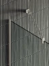 Душевая перегородка Maybah Glass MGD-726-5у 790x1950 в узком профиле Хром матовый стекло прозрачное