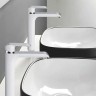 Смеситель для раковины Rose R21F R2111F Белый Хром латунь