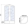 Душевая кабина River Dunay 80x80 ТН 10000003139 с поддоном