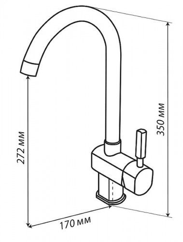 Смеситель для кухни Aquaton Лиам 1AX003FCXX260
