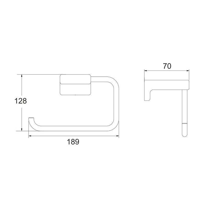 Полотенцедержатель Rose RG18T RG1806T цвет Пепельный