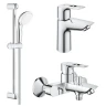 Комплект смесителей Grohe BauLoop New 124448 цвет Хром