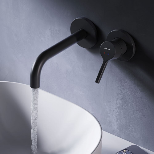 Смеситель для раковины AM.PM X-Joy S F85B72622 Черный матовый латунь встраиваемый