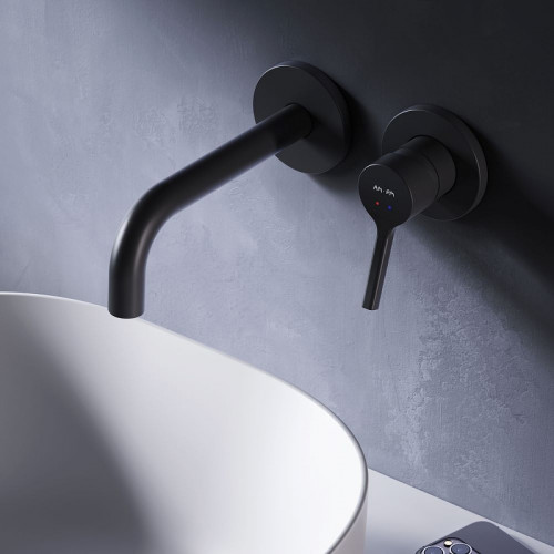 Смеситель для раковины AM.PM X-Joy S F85B72622 Черный матовый латунь встраиваемый