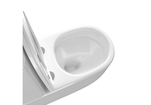 Унитаз компакт Aquatek Optima Plus AQ4452-00 цвет Белый с бачком и сиденьем Микролифт