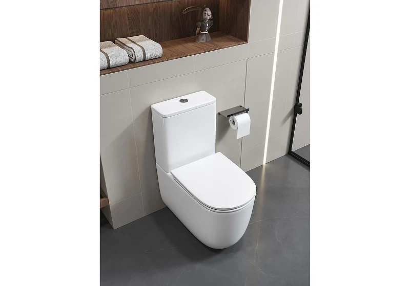 Унитаз компакт Aquatek Optima Plus AQ4452-00 цвет Белый с бачком и сиденьем Микролифт