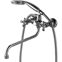 Смеситель для ванны Lemark Flora LM0151C универсальный Хром латунь на стену