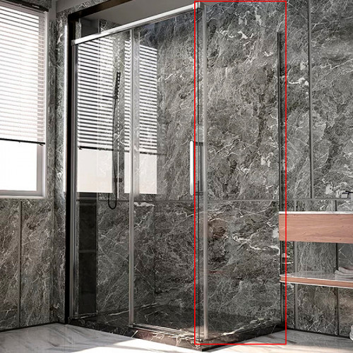 Душевая стенка Veconi Premium Trento SP-40CH 90 SP40-CH-90-01-C4 профиль Хром стекло прозрачное