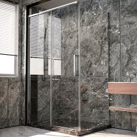 Душевая стенка Veconi Premium Trento SP-40CH 90 SP40-CH-90-01-C4 профиль Хром стекло прозрачное