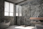 Душевая стенка Veconi Premium Trento SP-40CH 90 SP40-CH-90-01-C4 профиль Хром стекло прозрачное