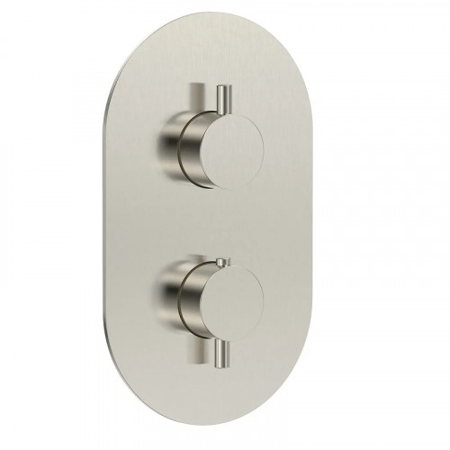 Смеситель для душа AQUAme Siena AQM8806BN с термостатом цает Никель шлифованный