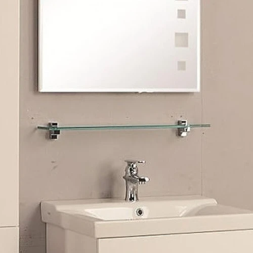 Стеклянная полка Aquaton 85 1A110303XX010 Хром