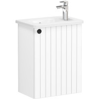 Тумба с раковиной Vitra Root Groove 45 R 69198 подвесная Белая матовая