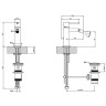Смеситель для биде Gessi Emporio Via tortona 18607#031 Хром латунь