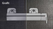 Душевая стенка Ravak Blix BLPS-90 9BH70C00ZH профиль блестящий стекло Графит