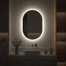 Зеркало Defesto Aura 60х90 DF 2925R с подсветкой 25W-4500K/ИК - выключатель/Нейтральный белый свет/Черная рама