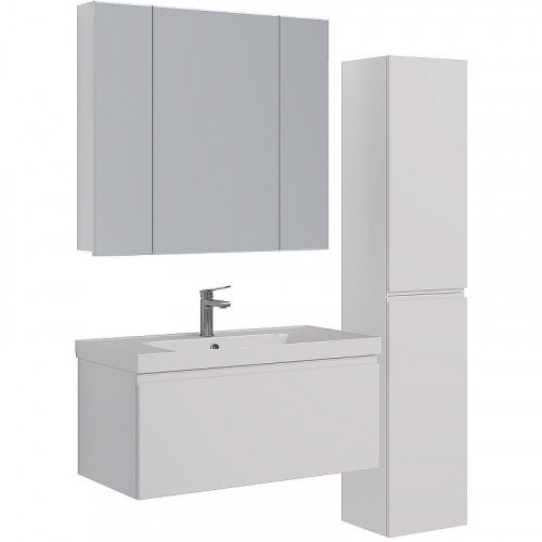 Тумба под раковину Lemark Veon Mini 90 LM02VM90T подвесная Белый глянец