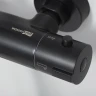 Душевая система WasserKRAFT A28801 с термостатом Черная матовая латунь на стену