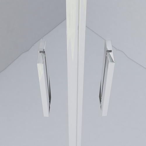 Душевой уголок Vincea Garda 100x100 VSS-1G100CLGM профиль Вороненая сталь стекло прозрачное