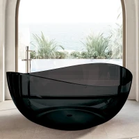 Ванна из полиэфирной смолы Abber Kristall 150x150 AT9705Onyx Без гидромассажа