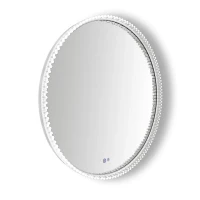 Зеркало Azario Лайвли 80 АZ-LED012125 с подсветкой цвет Белый матовый с подогревом