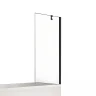 Шторка для ванны New Trendy NEW SOLEO Black x90 P-0051