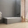 Шторка для ванны New Trendy NEW SOLEO Black x90 P-0051