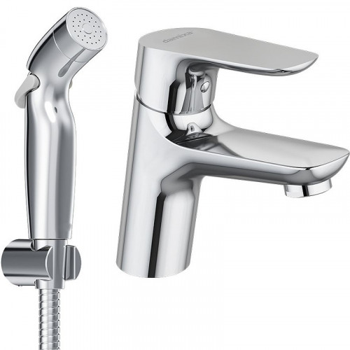 Смеситель для раковины Damixa Jupiter 770300001 с гигиеническим душем Хром латунь