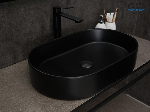 Раковина-чаша Gid Lago 60 Bm1479 53354 цвет Черный матовый