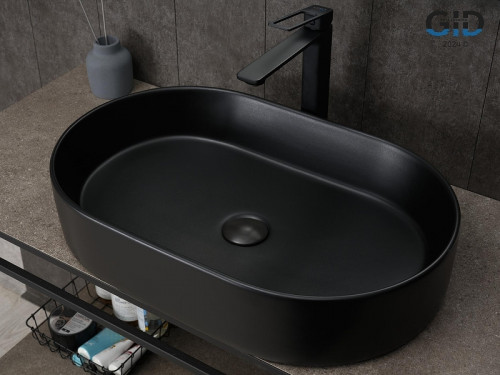 Раковина-чаша Gid Lago 60 Bm1479 53354 цвет Черный матовый