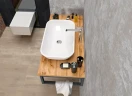 Столешница под раковину 1MarKa Grunge Loft 100 У85832 подвесная Дуб вотан подвесная