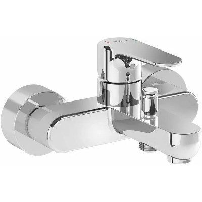 Смеситель для ванны Vitra Root Round A42725EXP Хром на стену