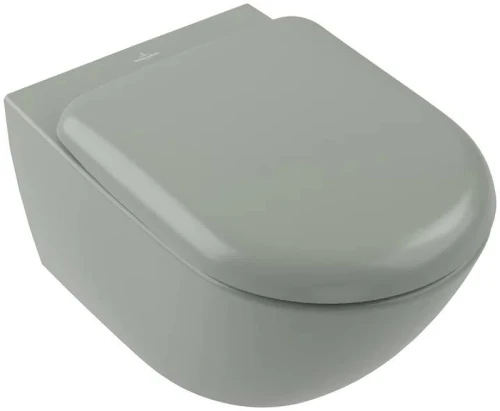Унитаз подвесной Villeroy&Boch Antao 4674T0R8 цвет Morning Green CeramicPlus без сиденья