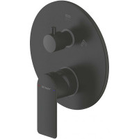 Смеситель для душа Bravat Eddie Black PB8369402BW-2-ENG Черный