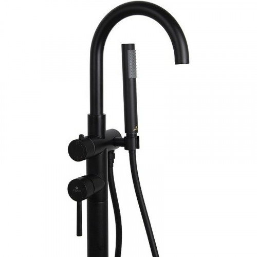 Смеситель для ванны Kaiser Merkur 26282-2 Черный матовый латунь на пол