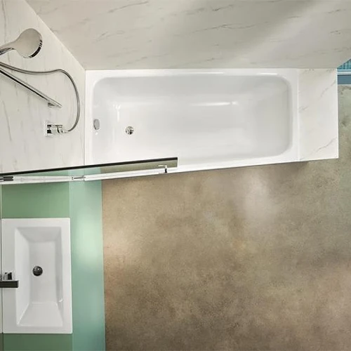 Стальная ванна Bette Space M 170х90 L 1131-000AS цвет Белый с шумоизоляцией и антискользящим покрытием