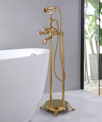 Смеситель для ванны Abber Klassik AF8415G Золото латунь на пол