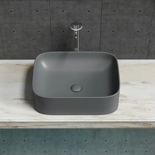 Раковина-чаша Ceramicanova Element 51 CN6052MDH Темный антрацит матовый фарфор накладная